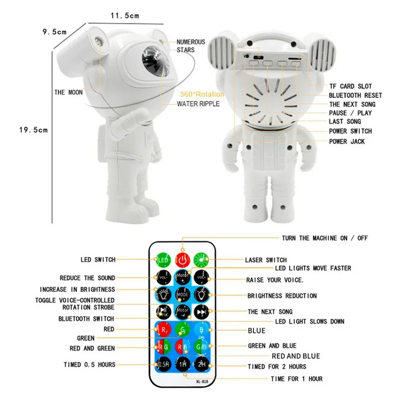 Proyector Astronauta Grande